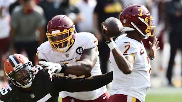 Dwayne Haskins Myles Geron © Ken Blaze-USA TODAY Sports